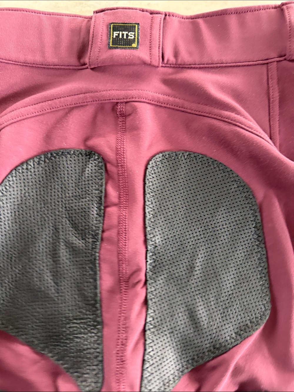 FITS Women's Burgundy Full-Seat Riding Breeches - Medium - Picture 6 of 10